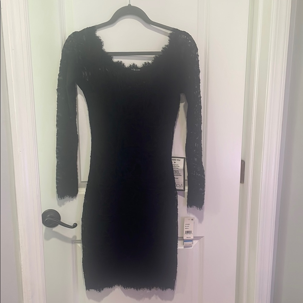 Elegant Black Lace Dress